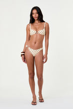 MALIE BIKINI TOP - LEMON POLKA DOT