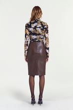 IVY MESH TOP - UMBER DAPPLE