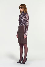 IVY MESH TOP - TRUFFLE FLECK