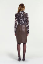 IVY MESH TOP - TRUFFLE FLECK