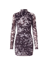 KAIA MESH DRESS - TRUFFLE FLECK