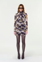 KAIA MESH DRESS - UMBER DAPPLE