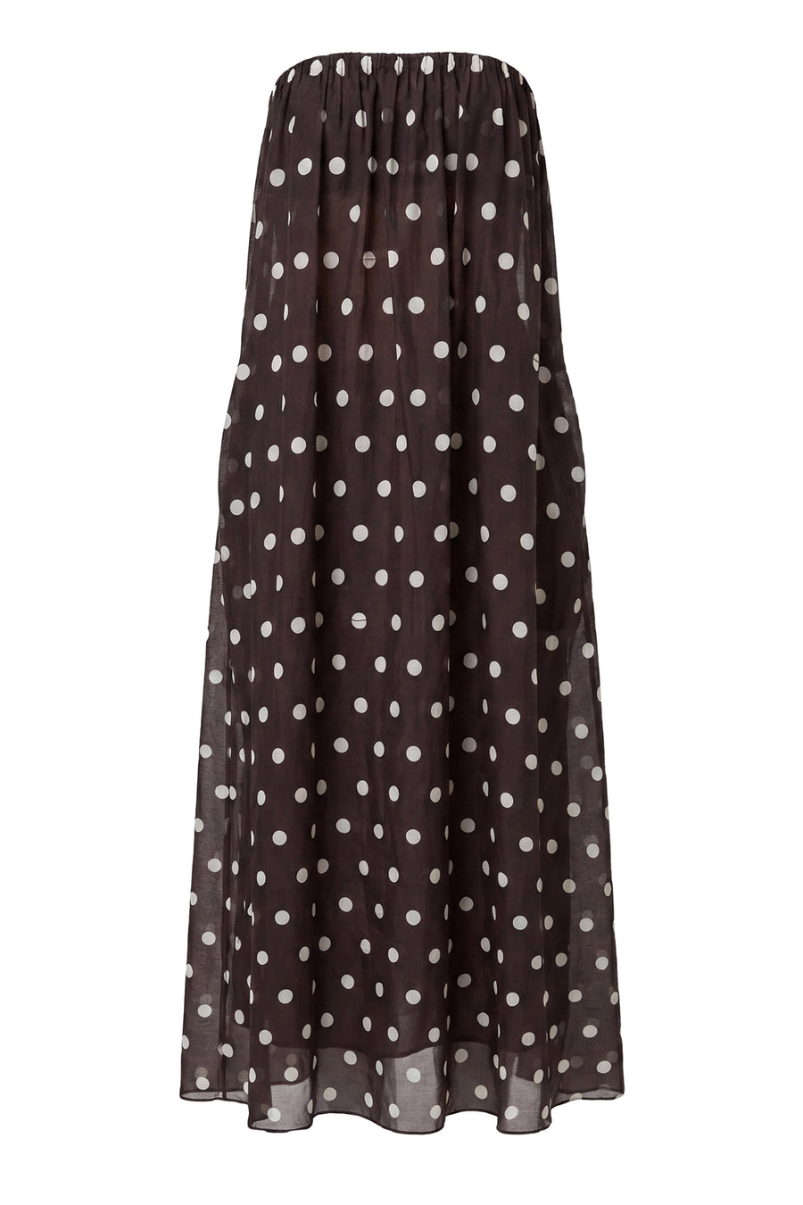 LINDY DRESS - ESPRESSO IVORY POLKA DOT