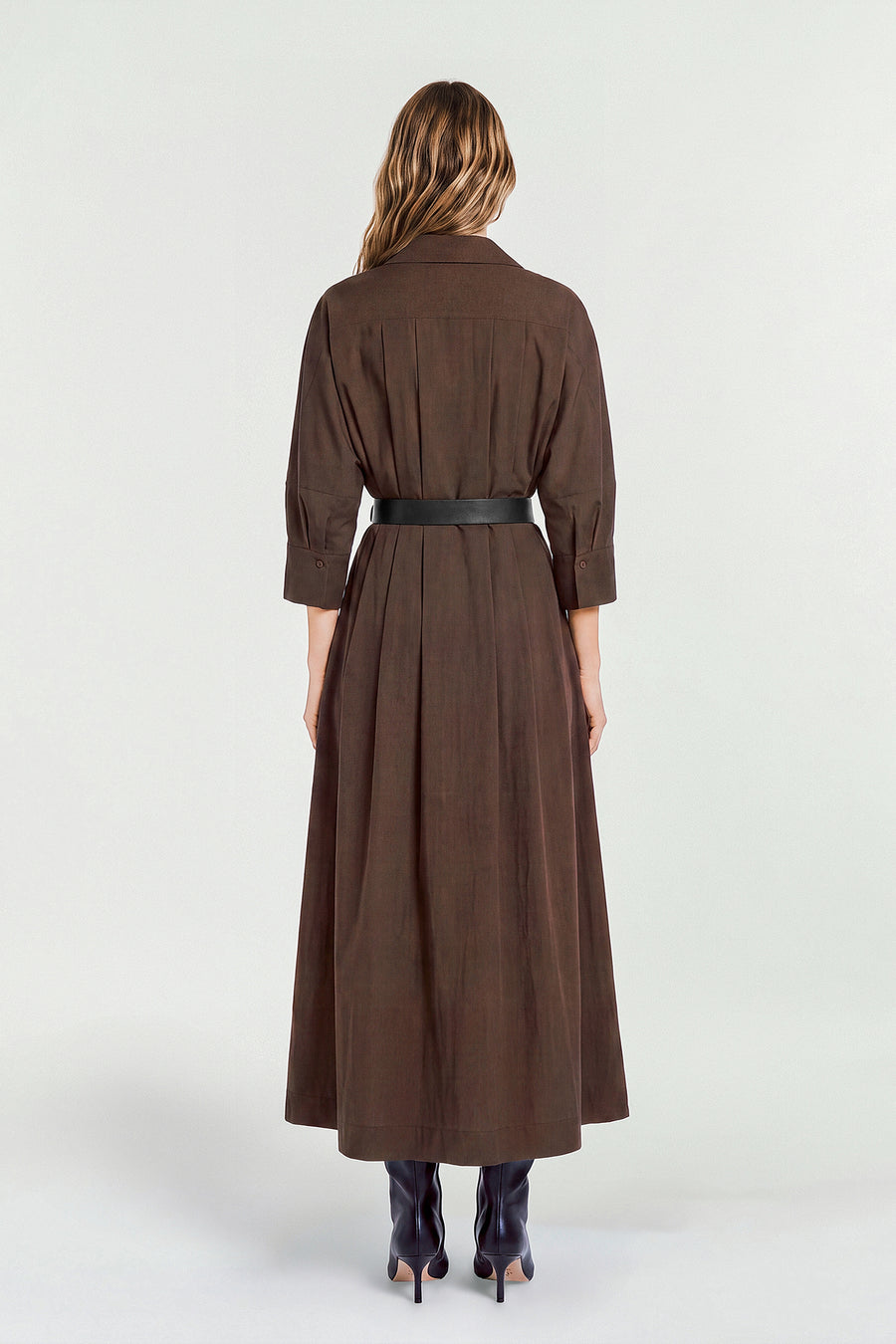 LANAE DRESS - TRUFFLE