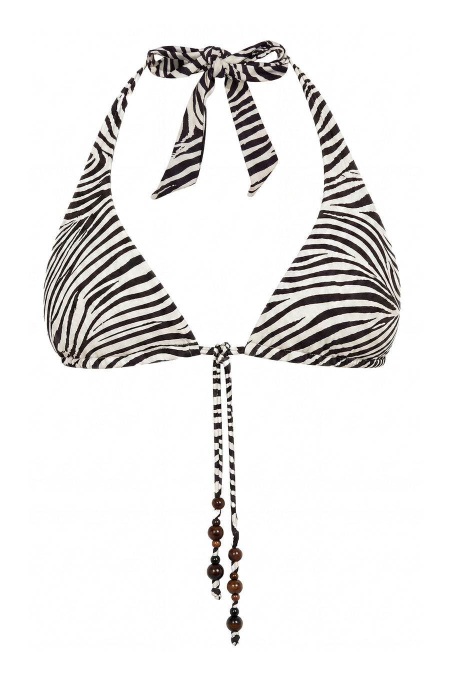 MALTA BIKINI TOP - GRAPHIC ZEBRA