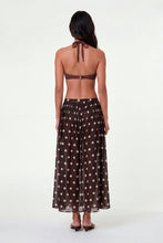 MARIT SKIRT - ESPRESSO IVORY POLKA DOT