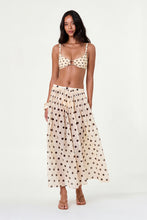 MARIT SKIRT - LEMON POLKA DOT