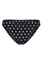 MIRA BIKINI BOTTOM - BLACK IVORY POLKA DOT