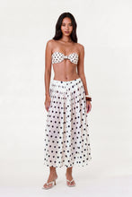 MARIT SKIRT - IVORY BLACK POLKA DOT