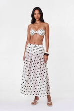 MARIT SKIRT - IVORY BLACK POLKA DOT