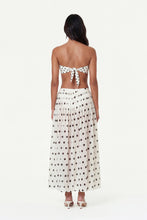 MARIT SKIRT - IVORY BLACK POLKA DOT