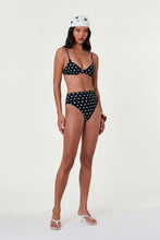 NEREA HIGH WAIST BOTTOM - BLACK IVORY POLKA DOT