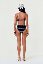 NEREA HIGH WAIST BOTTOM - BLACK IVORY POLKA DOT