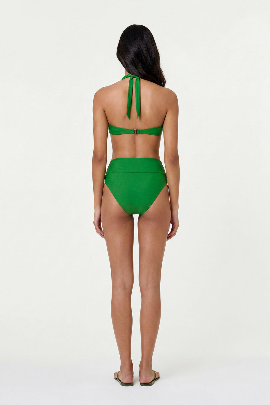 ONDINE MACRAME BIKINI TOP - LEAF