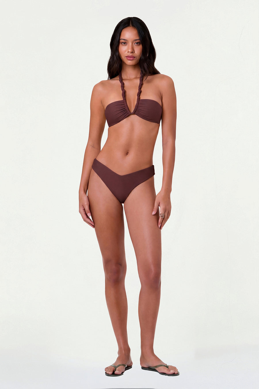 TAHINA BIKINI BOTTOM - ESPRESSO
