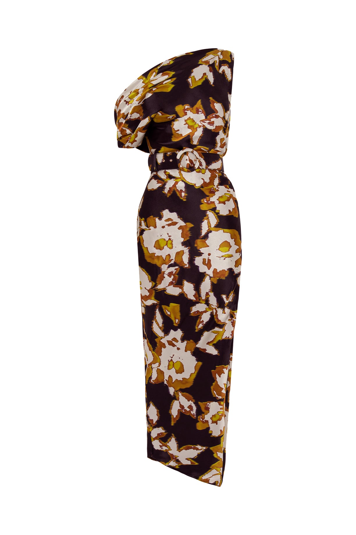 Olive Print Halter Dress - Golden Yellow, Dresses and Jumpsuits