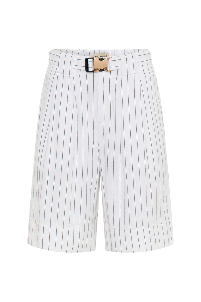 新品 タグ付き メゾンスペシャル Pinstripe Lace Shorts 新品 タグ付き メゾンスペシャル Pinstripe Lace Shorts MAISON