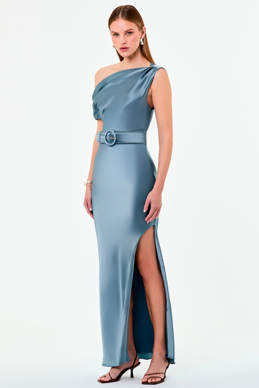 EARTHA DRESS - BLUE SMOKE