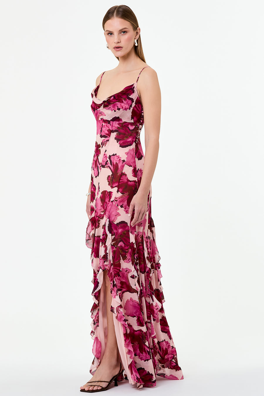 KAMILA DRESS - WILLA FLORAL MAGENTA