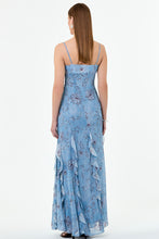 KAMILA DRESS - WISTERIA FLORAL BLUE SMOKE