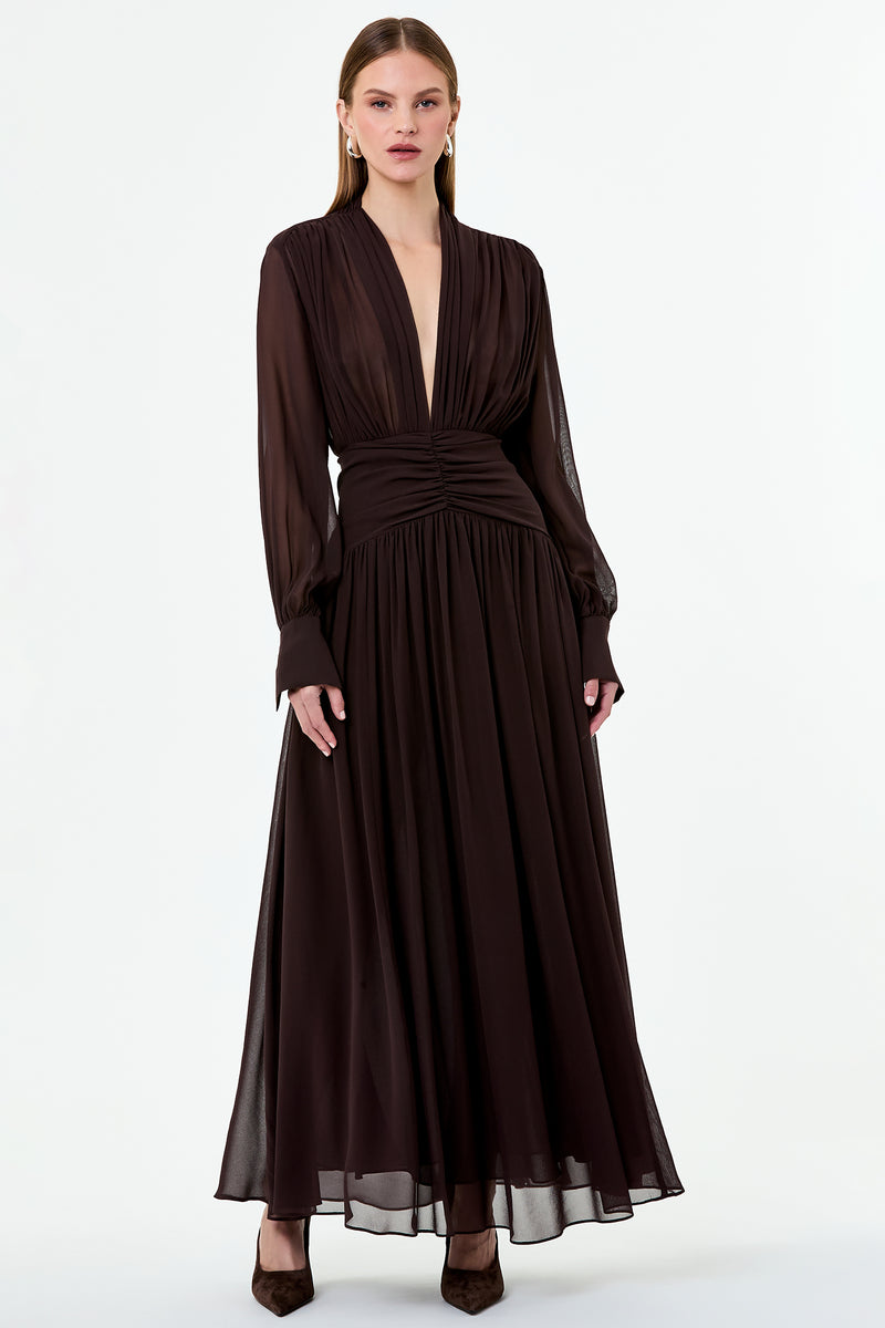 JOCELYN DRESS - CACAO