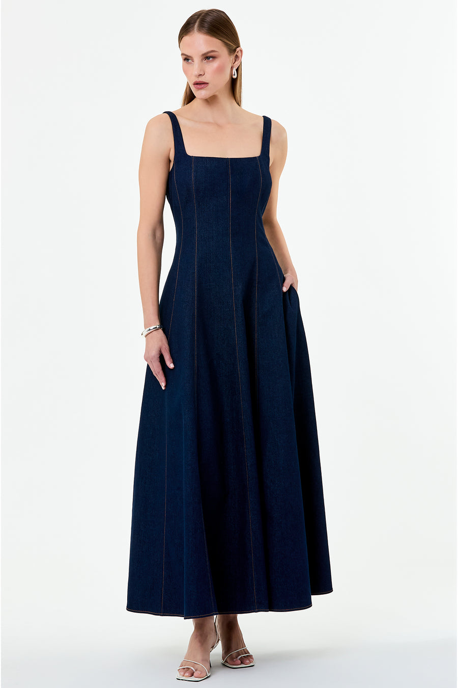 ATHENA DRESS - INDIGO