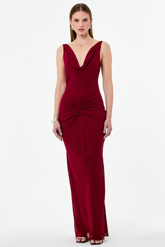 CALIA DRESS - PLUM