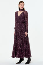 DRAYA DRESS - OPAL GEO PLUM