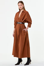 LANAE DRESS - CHESTNUT