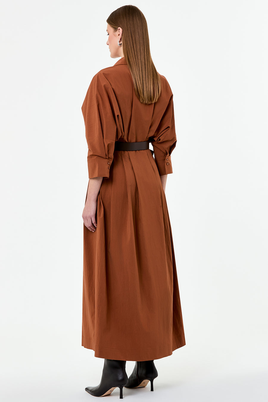LANAE DRESS - CHESTNUT