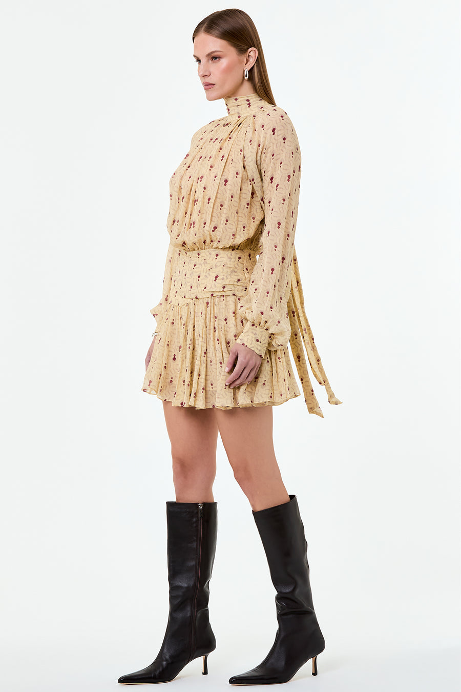 CECILE DRESS - OPAL GEO BUTTER