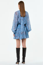 CECILE DRESS - WISTERIA FLORAL BLUE SMOKE