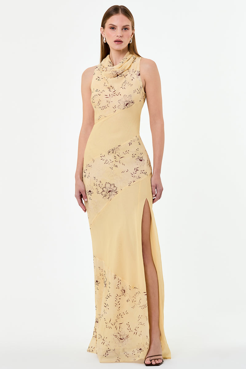 SHANA DRESS - WISTERIA FLORAL BUTTER