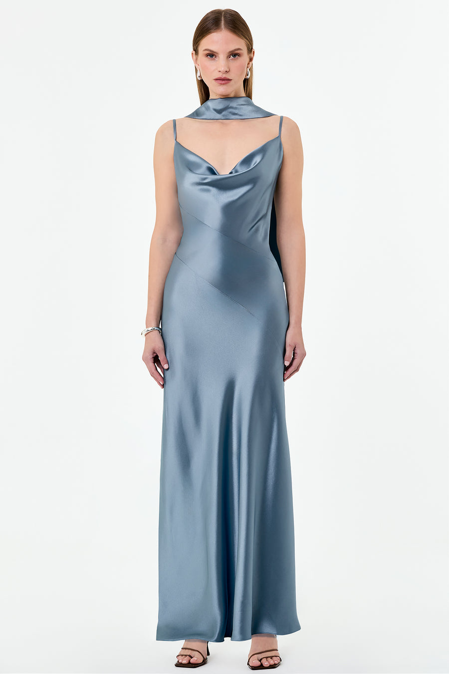 GENEVA DRESS - BLUE SMOKE