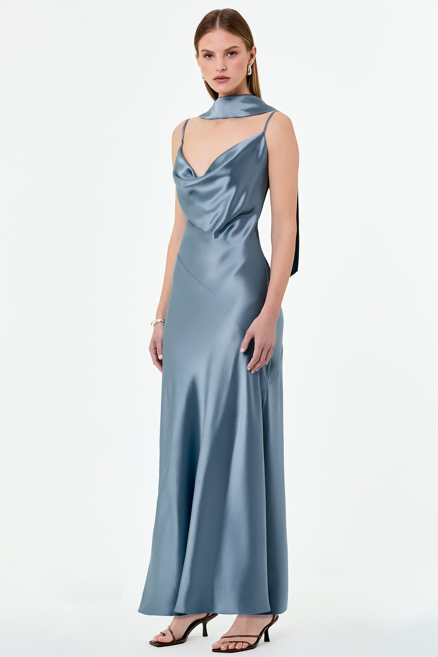 GENEVA DRESS - BLUE SMOKE