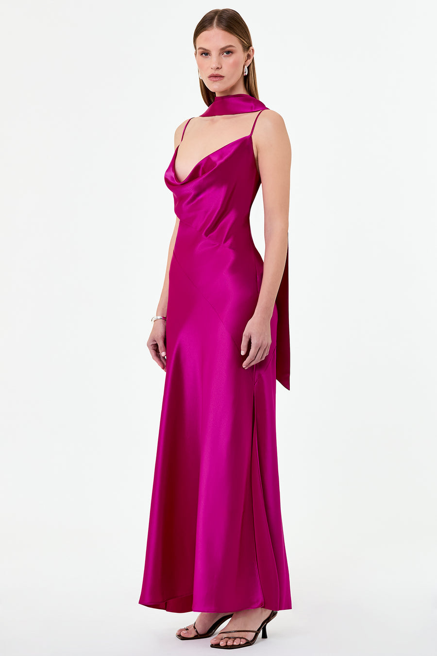 GENEVA DRESS - MAGENTA