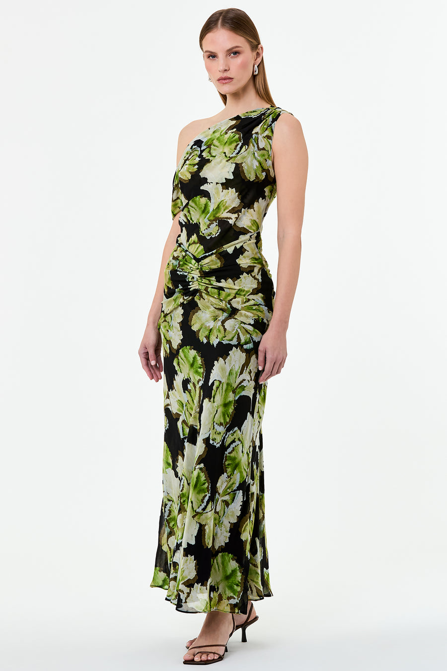 ELZA DRESS - WILLA FLORAL LEAF