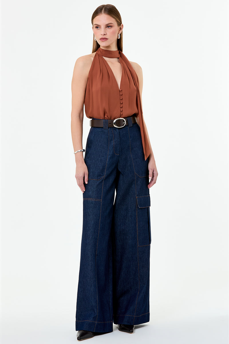 SUMIRA TOP - CHESTNUT