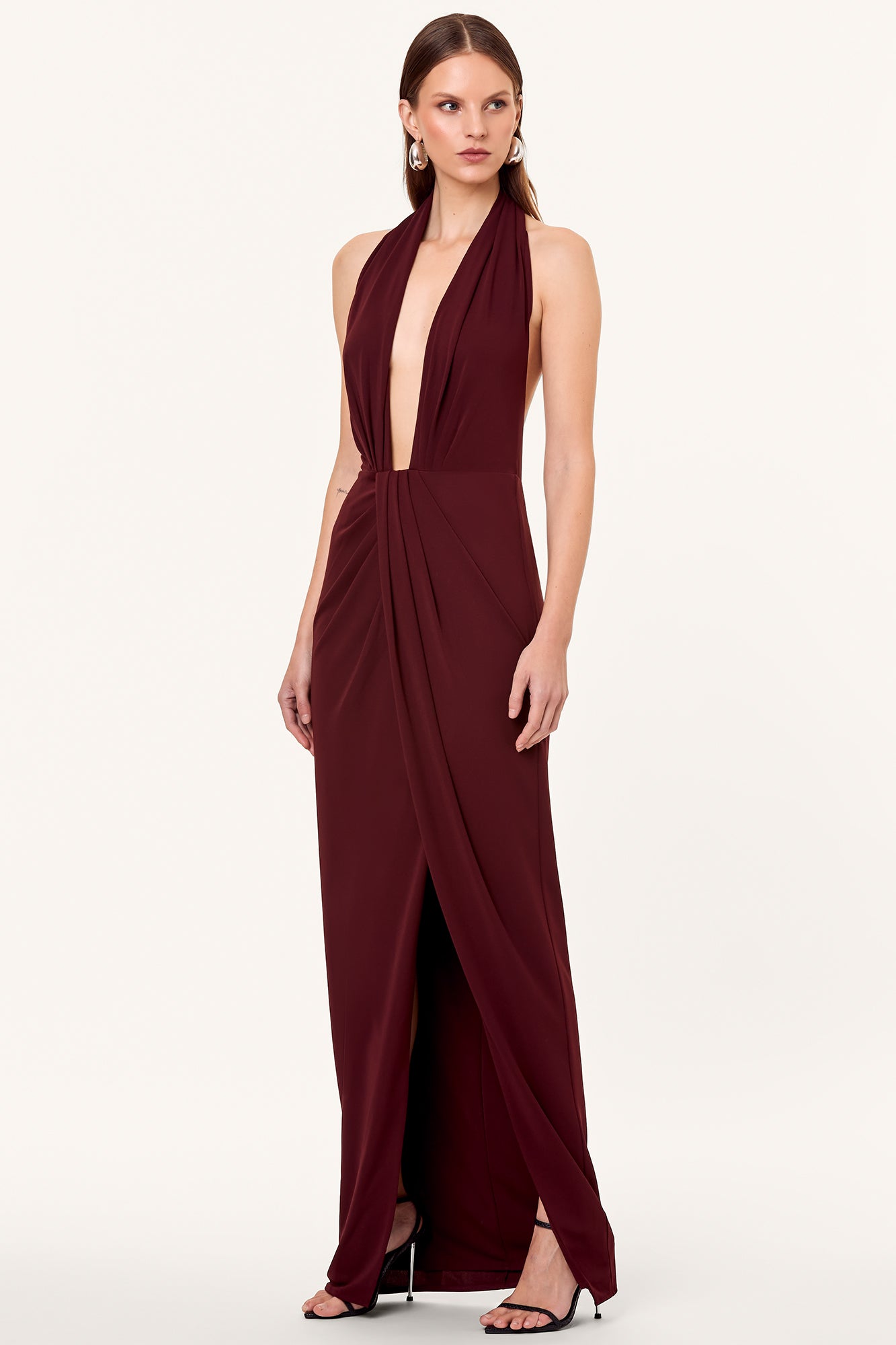 Amrita Dress Dark Plum NICHOLAS