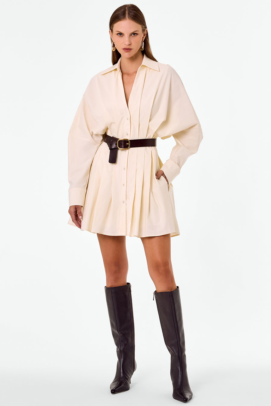 FABIENNE DRESS - CHALK