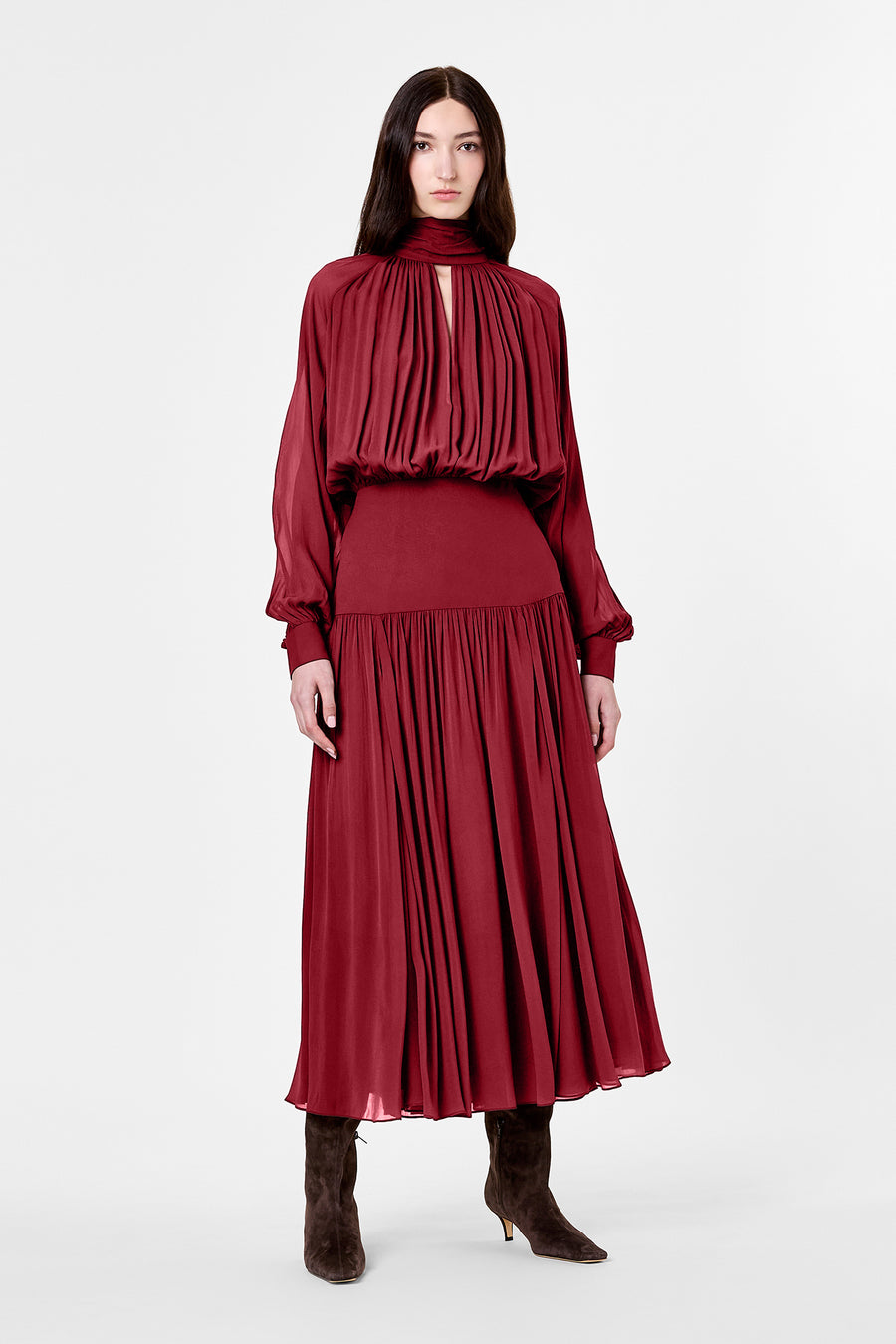 ANETA DRESS - PLUM
