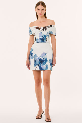 LORI DRESS - ALENA SKY FLORAL