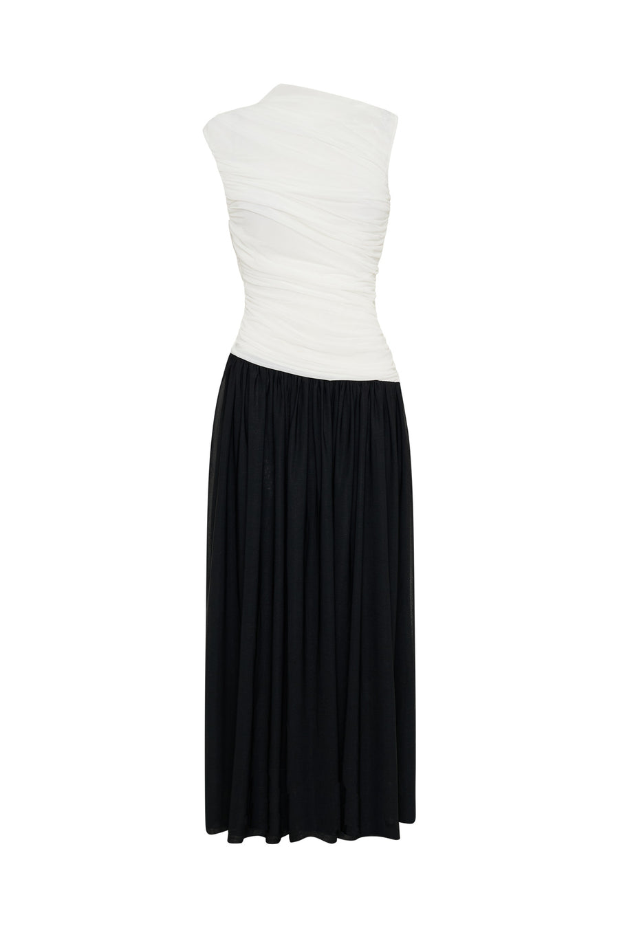 ODILA DRESS - IVORY/BLACK