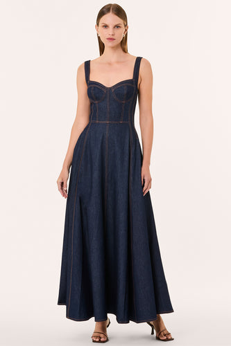 ANYA DRESS - INDIGO