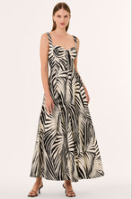 ANYA DRESS - RHEA BLACK PALM