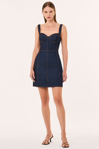 ALINA DRESS - INDIGO