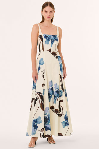 ATHENA DRESS - ALENA BLUE FLORAL