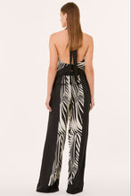 SANDRA PANT - RHEA PALM BLACK SCARF