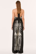 SKYE TOP - RHEA PALM BLACK SCARF