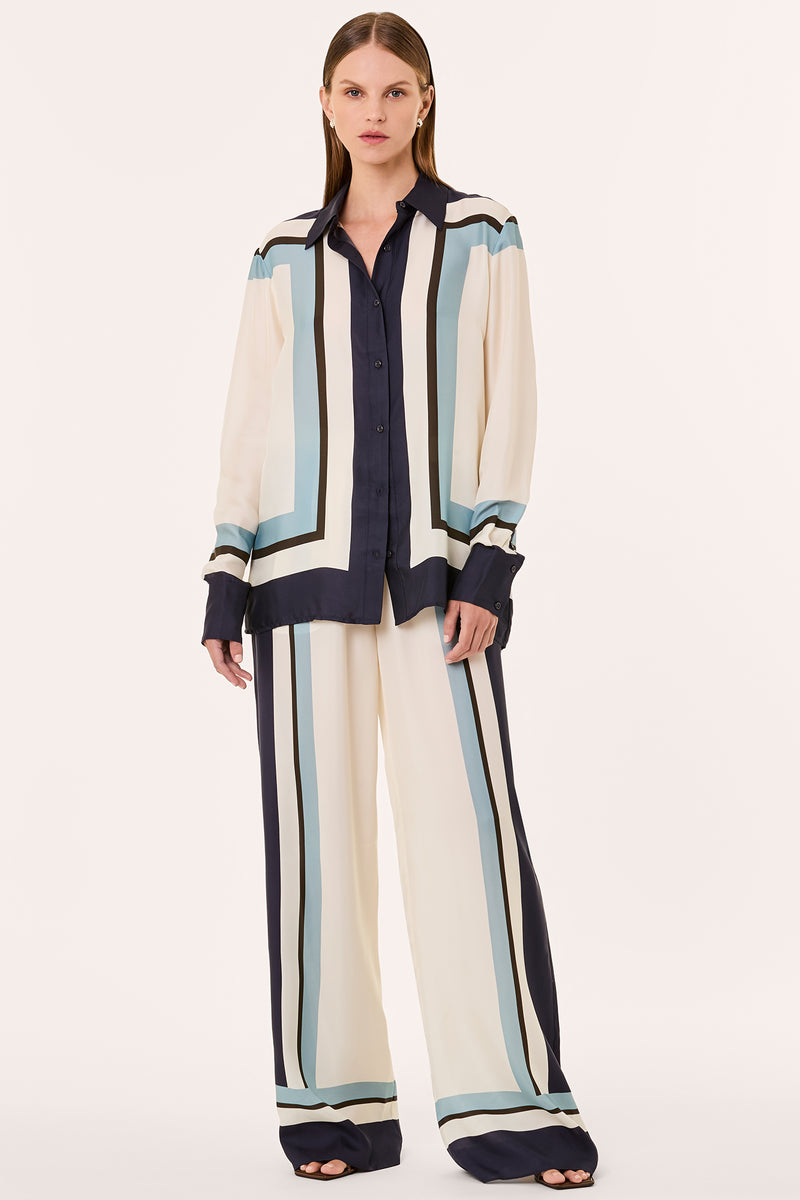 IRIS SHIRT - ATHENS SCARF SKY